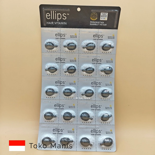 [TM03574] ELLIPS Vitamin Rambut Hitam 20 pcs