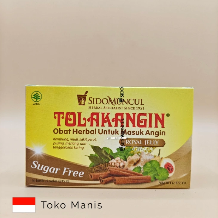 SIDOMUNCUL TOLAK ANGIN Sugar Free (5sct x 15 ml)