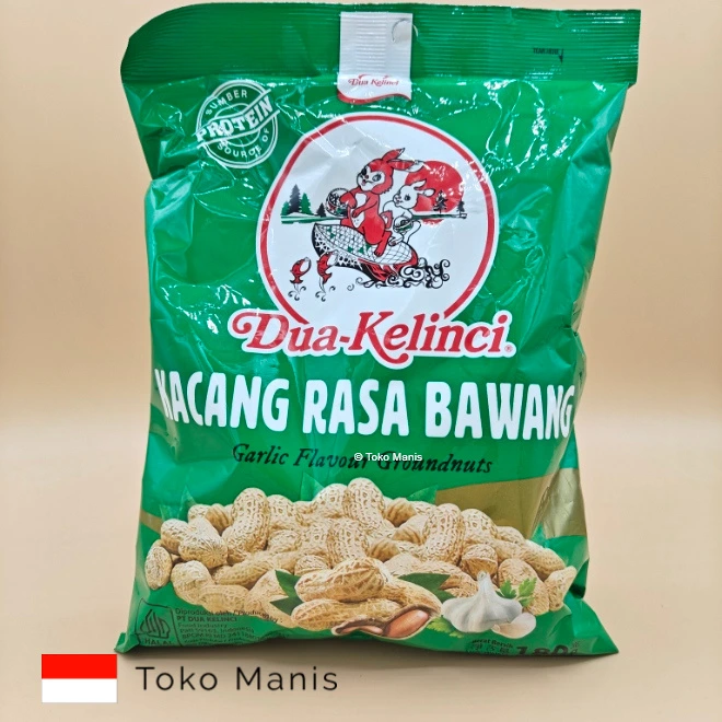 DUA KELINCI Kacang Kulit Rasa Bawang (180 g)