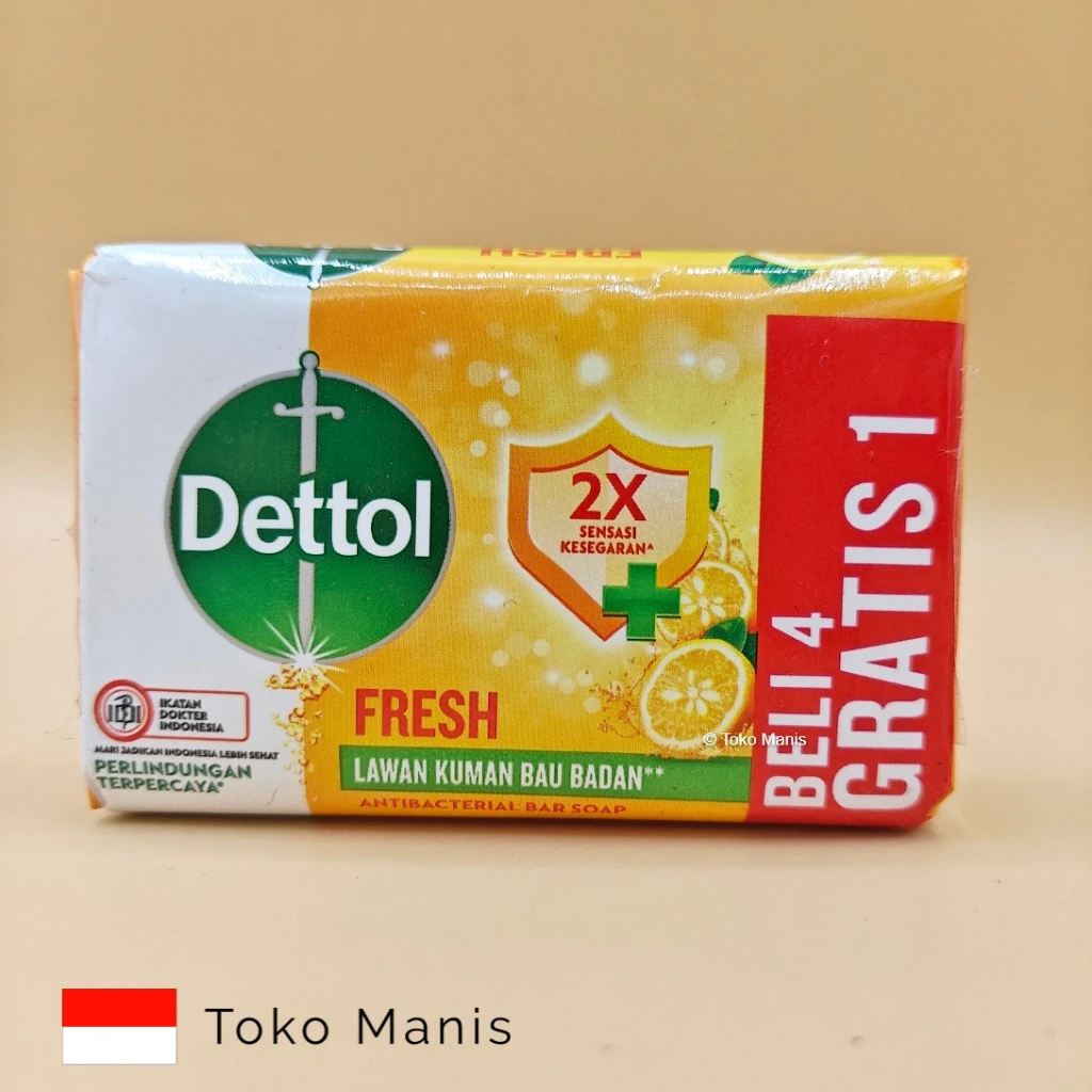 [TM03656] DETTOL Sabun Batang Fresh (100 g)