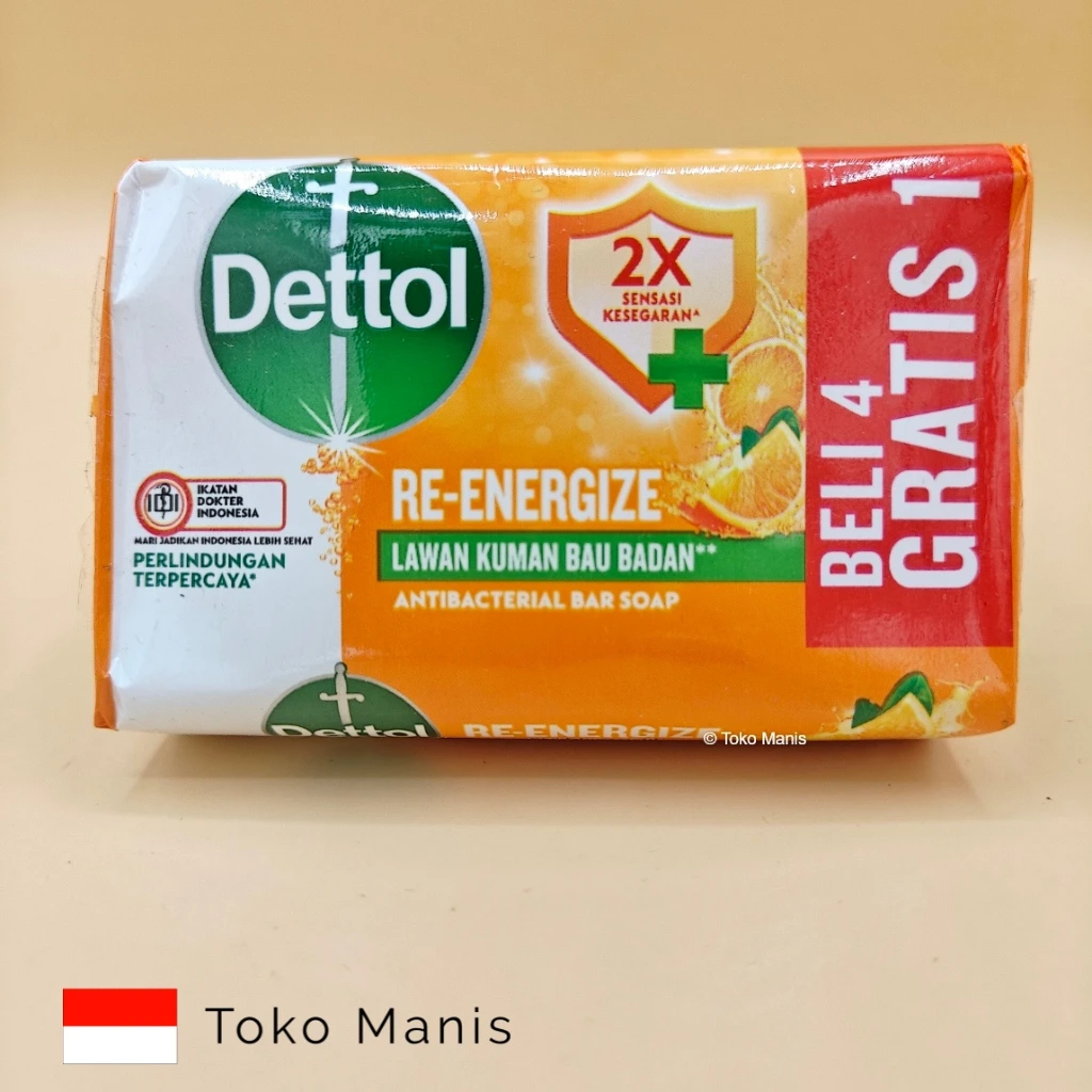 [TM03657] DETTOL Sabun Batang Re-Energize (100 g)