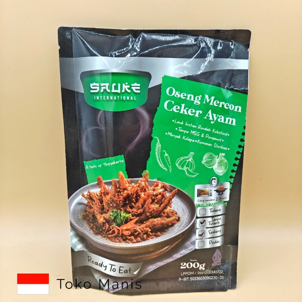[TM03668] SAUKE Oseng Mercon Ceker Ayam (125 g)