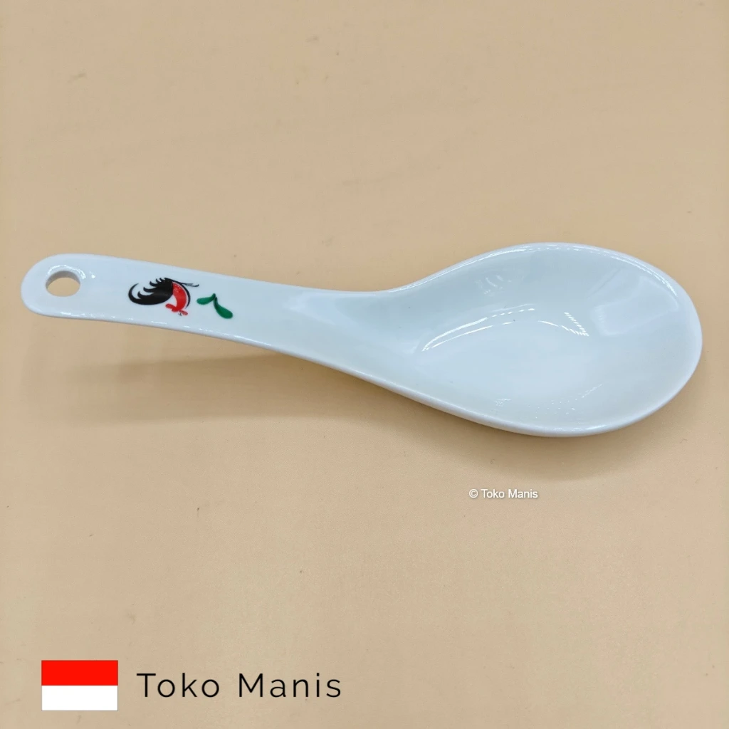 AYAM JAGO Kopin Porcelain Sendok Soup 6 pcs
