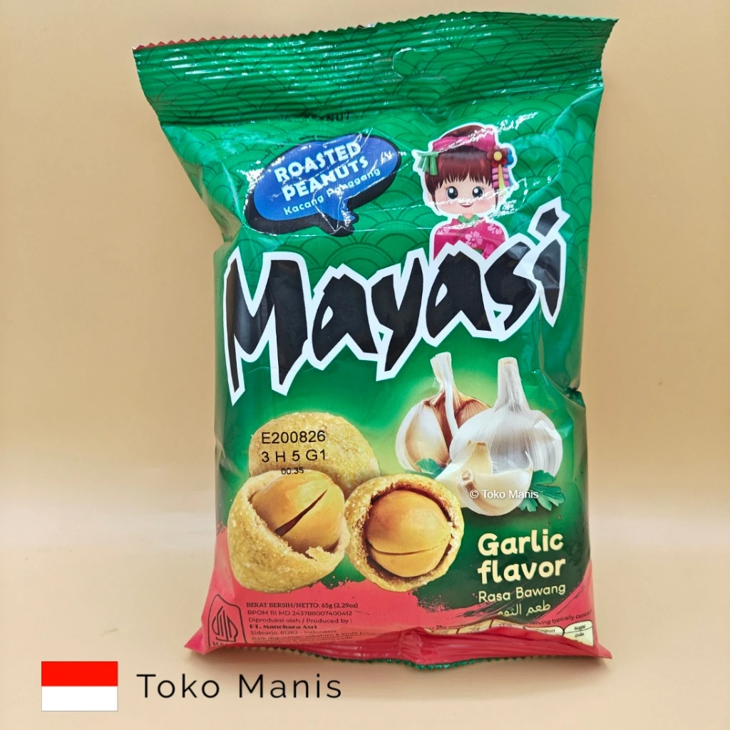[TM03713] MAYASI Kacang Panggang Rasa Bawang (65 g)