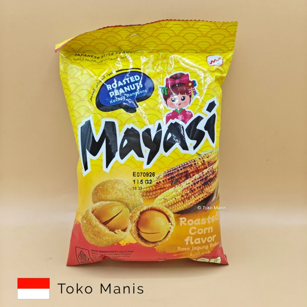 [TM03714] MAYASI Kacang Panggang Rasa Jagung Bakar (65 g)