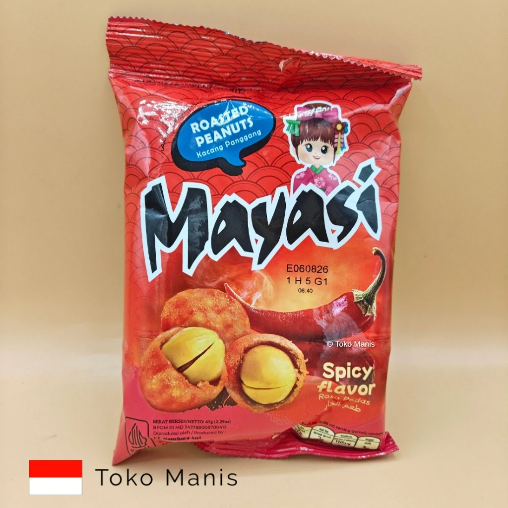 [TM03715] MAYASI Kacang Panggang Rasa Pedas (65 g)