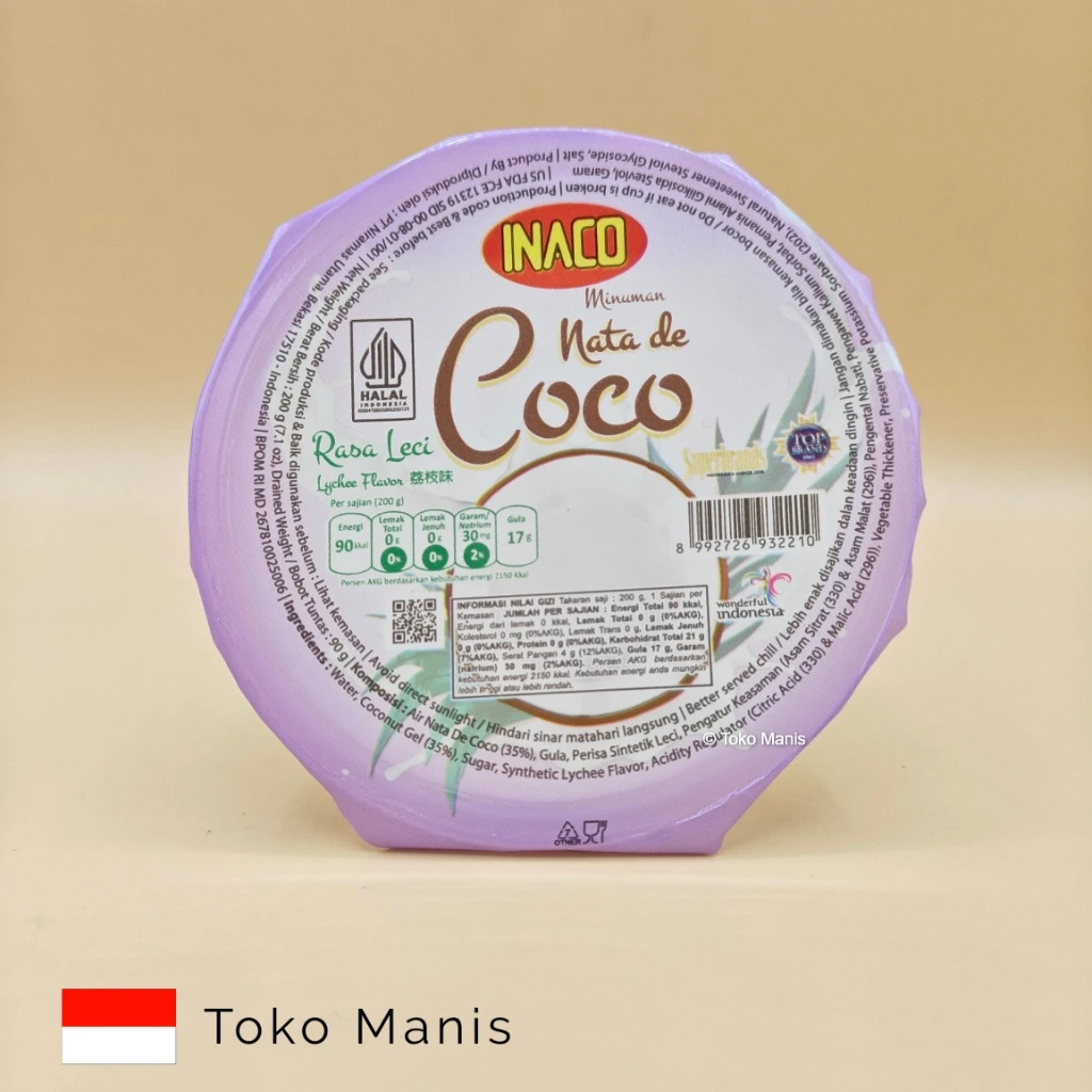 [TM03720] INACO Nata De Coco Leci Cup (200 g)