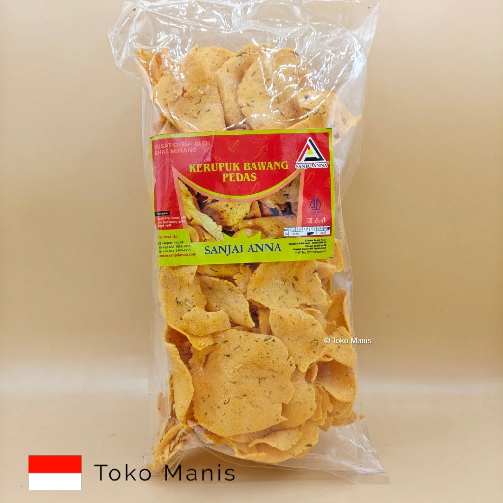 SANJAY ANNA Kerupuk Bawang Pedas (250 g)