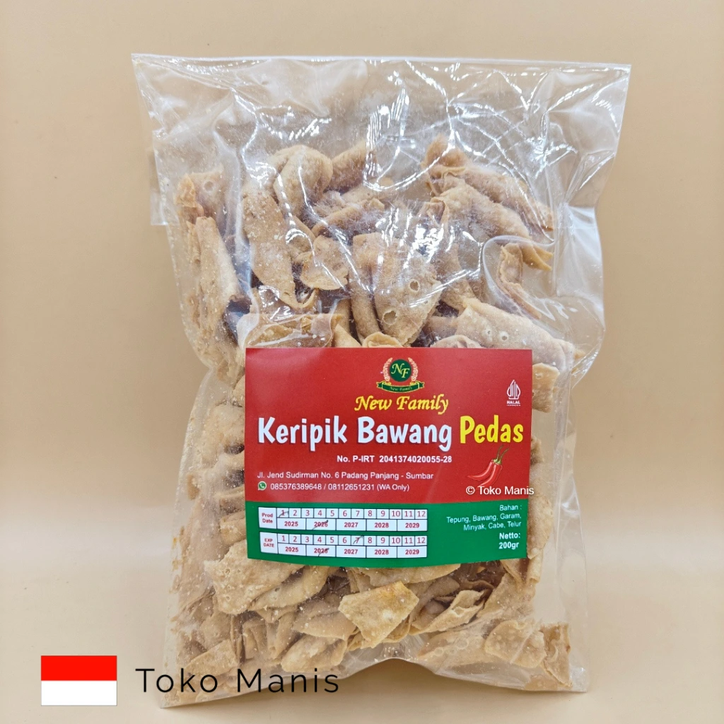 NEW FAMILY Keripik Bawang Pedas (200 g)