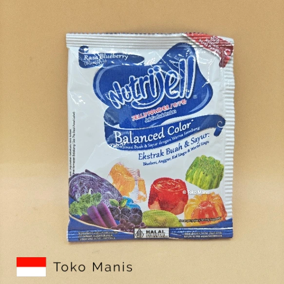 NUTRIJELL Rasa Blueberry Extrak Buah dan Sayur (15 g)