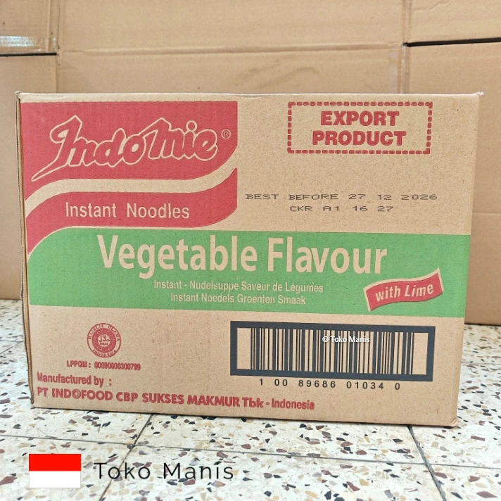 [TM03780] INDOMIE Vegetable dengan Rasa Jeruk Nipis (40 x 75 g)