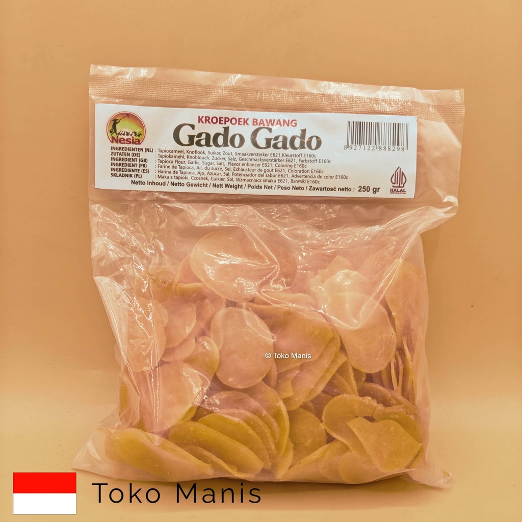 [TM00508] NESIA Krupuk Bawang Gado-Gado Mentah (250 g)