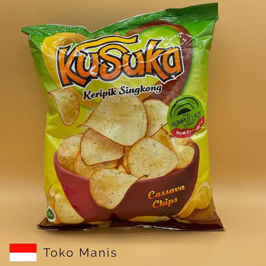 KUSUKA Keripik Singkong Rumput Laut (180 g)