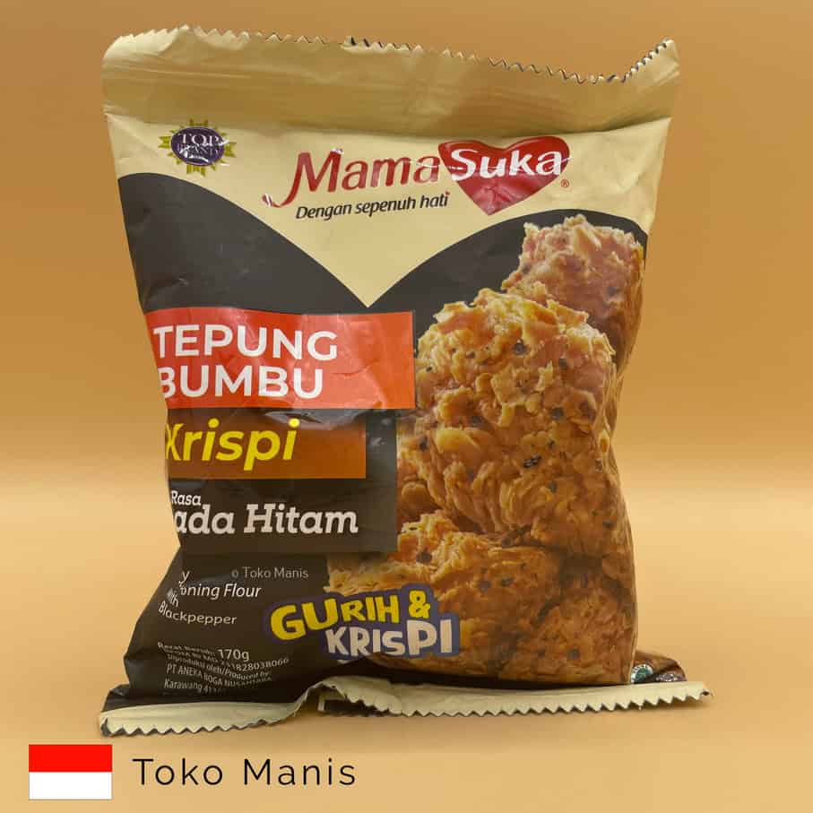 MAMASUKA Tepung Bumbu Crispy Lada Hitam (170 g)
